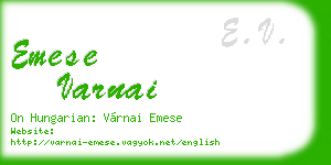 emese varnai business card